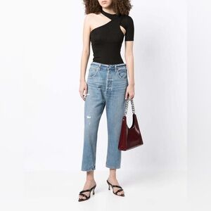 Citizens Of Humanity Jeans The PonyboyJean Relaxed Taper Cropped Ingenue 27